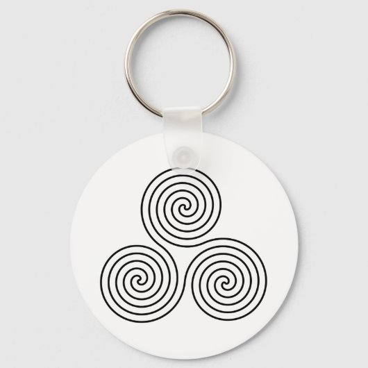 三重緩和曲線シンボル キーホルダー (正面)