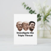 三重脅威の調査 ポストカード (スタンド正面)