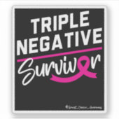 三重陰性生存乳がん認識度 シール (正面)