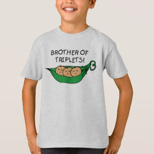 三重項のポッドの兄弟 Tシャツ