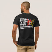 三重Dのフィットネス及び調節の黒いT Tシャツ (裏面フル)