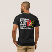 三重Dのフィットネス及び調節の黒いT Tシャツ (裏面フル)