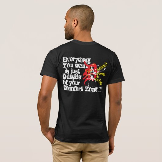 三重Dのフィットネス及び調節の黒いT Tシャツ (裏面フル)