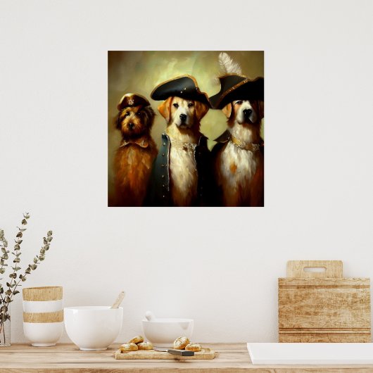 三銃士の犬 ポスター (キッチン)