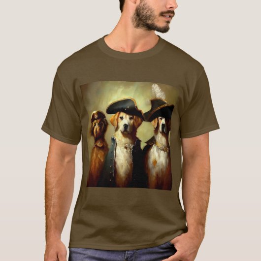 三銃士の犬 Tシャツ (正面)