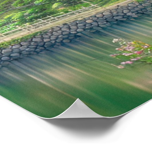 三階建ての日本の田舎の家 ポスター (角)