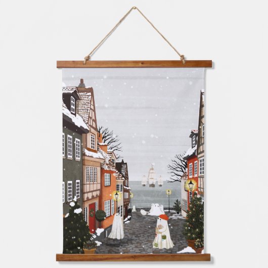 三隻 吊り下げ型タペストリー (正面)