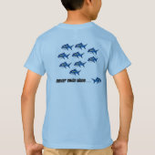 三青い大きい目 Tシャツ (裏面)