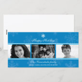 三面トリプチブルースノーフレークフォトカード シーズンカード (正面/裏面)