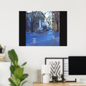 三頭のイルカの泉 ポスター (ホームオフィス)