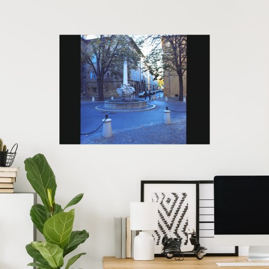 三頭のイルカの泉 ポスター (ホームオフィス)