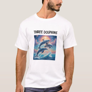 三頭のイルカ Tシャツ
