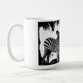 三頭のシマウマの絵 コーヒーマグカップ (左)