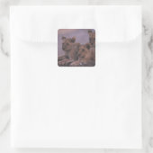 三頭のライオンの仔 スクエアシール (バッグ)