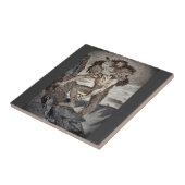 三頭の化け物 タイル (側面)