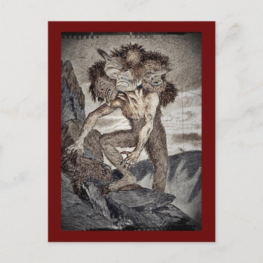 三頭の化け物 ポストカード (正面)