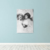 三頭の雌で一眠、1637年 キャンバスプリント (インサイチュ (ウッドフロア))