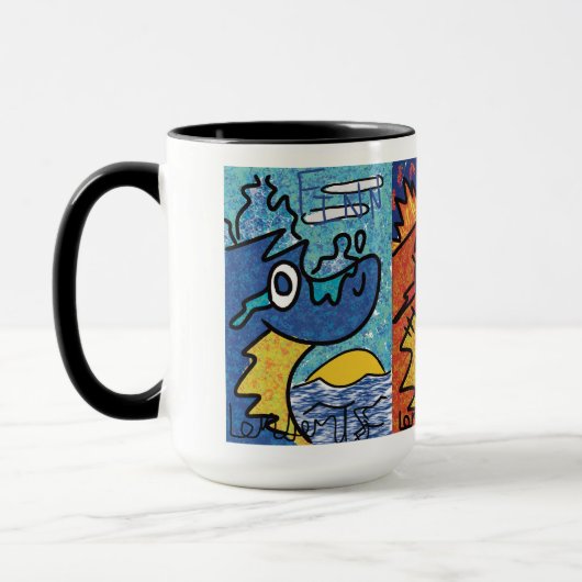 三頭竜 マグカップ (左)