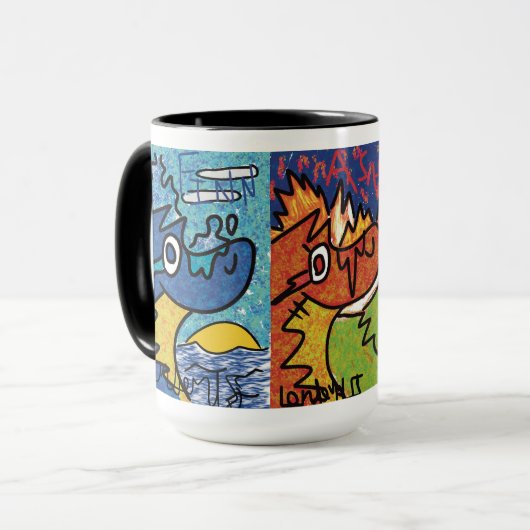 三頭竜 マグカップ (正面左)