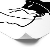 三顔白黒gemini ポスター (角)