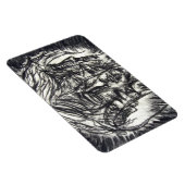 三顔金属病木炭スケッチ マグネット (右側)