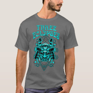 三食日本のサイボーグサムライデーモンオニM Tシャツ