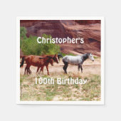 三馬南西ペーパーナプキン100誕生日 スタンダードカクテルナプキン (正面)