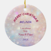 三馬孫娘クリスマス セラミックオーナメント (裏面)