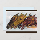 三馬葉書 ポストカード (正面/裏面)