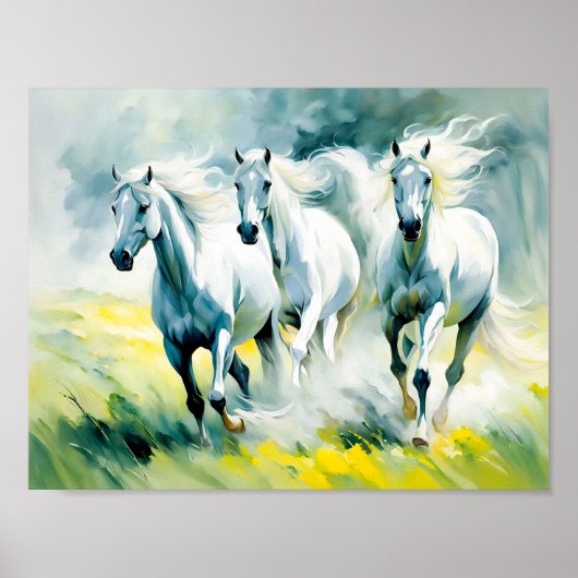 三馬走の花畑 ポスター (正面)