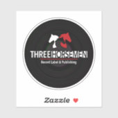 三騎士は透き通ったステッカーを記録 シール (シート)