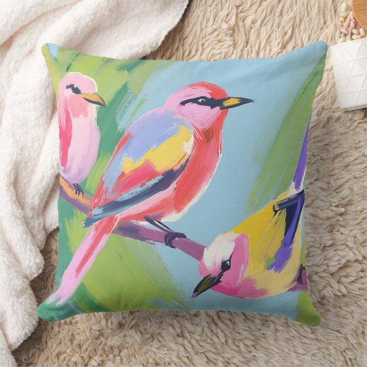 三鳥 クッション (ブランケット)