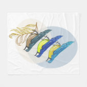 三鳥 フリースブランケット (正面(横))