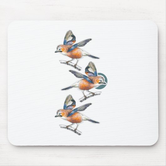 三鳥 マウスパッド (正面)