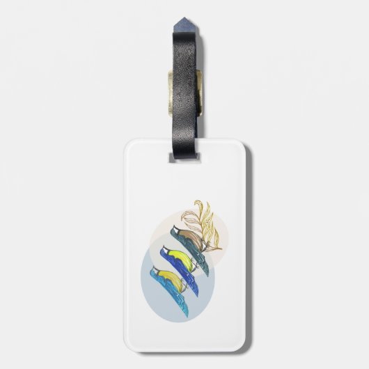 三鳥 ラゲッジタグ (裏面縦)