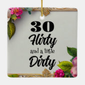 三〇セラ気のあるそぶりをしたミックオーナメント セラミックオーナメント (裏面)