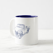 三TR6 ツートーンマグカップ (正面左)