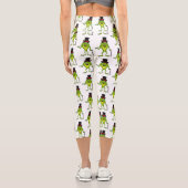 上おもしろい帽子漫画のカエル カプリレギンス (裏面)