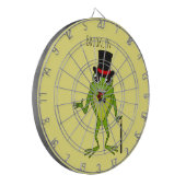 上おもしろい帽子漫画のカエル ダーツボード (正面左)