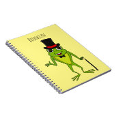 上おもしろい帽子漫画のカエル ノートブック (右側)