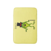 上おもしろい帽子漫画のカエル バスマット (正面縦)