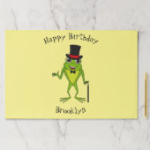 上おもしろい帽子漫画のカエル ペーパーパッド (インサイチュ)