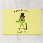 上おもしろい帽子漫画のカエル ペーパーパッド (正面)