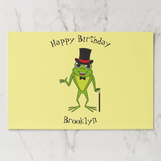 上おもしろい帽子漫画のカエル ペーパーパッド (正面)