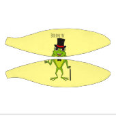 上おもしろい帽子漫画のカエル ミニバスケットボール (パネル)