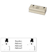 上おもしろい帽子漫画のカエル ラバースタンプ (押印)