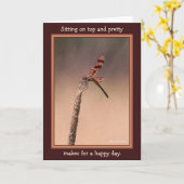 上およびかわいらしいの着席--幸せな1日作ります カード (黄色い花)