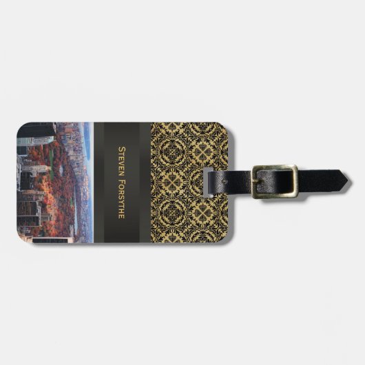 上からのビュー：オータムインセントラルパーク01 ラゲッジタグ (正面横)