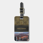 上からのビュー：オータムインセントラルパーク01 ラゲッジタグ (正面縦)