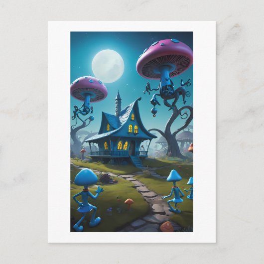 上からの危険 ポストカード (正面)